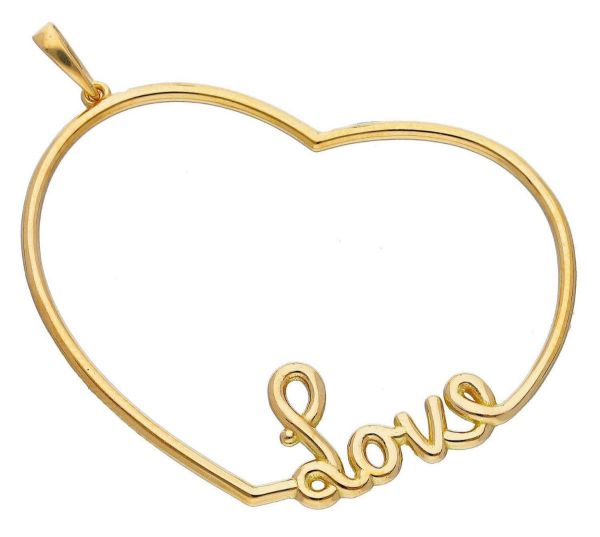 Imagen de Colgante Corazón de hilo oro amarillo 18k