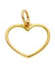 Imagen de Colgante Corazón de hilo oro amarillo 18k