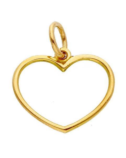 Imagen de Colgante Corazón de hilo oro amarillo 18k