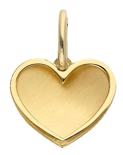 Immagine di Ciondolo Cuore doppia lastra oro giallo 18k 