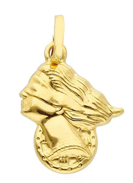 Imagen de Colgante Diosa vendada oro amarillo 18k