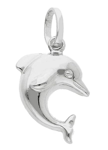 Immagine di Ciondolo Delfino oro bianco 18k 