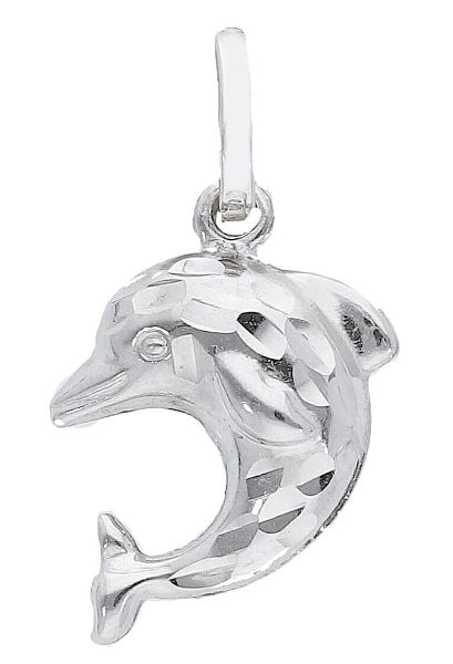 Picture of 18k white gold Dolphin Pendant
