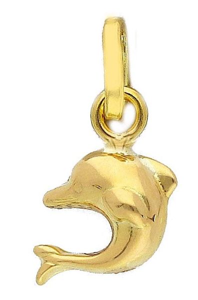 Picture of 18k yellow gold Dolphin Pendant