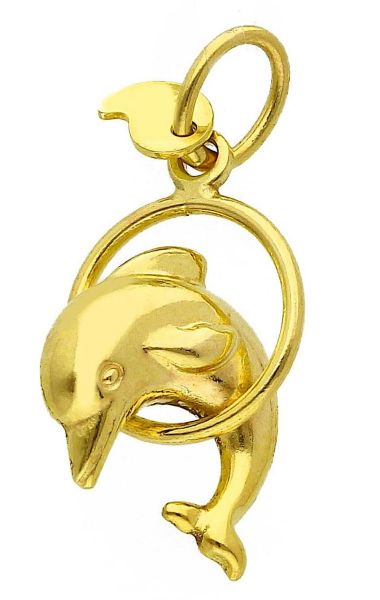 Imagen de Colgante Delfín oro amarillo 9k