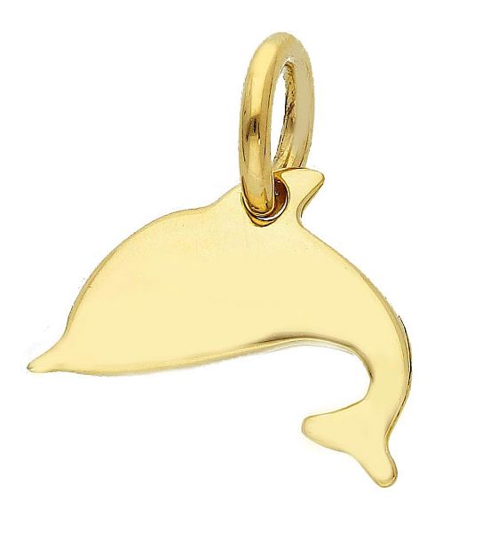 Immagine di Ciondolo Delfino oro massiccio giallo 18k 