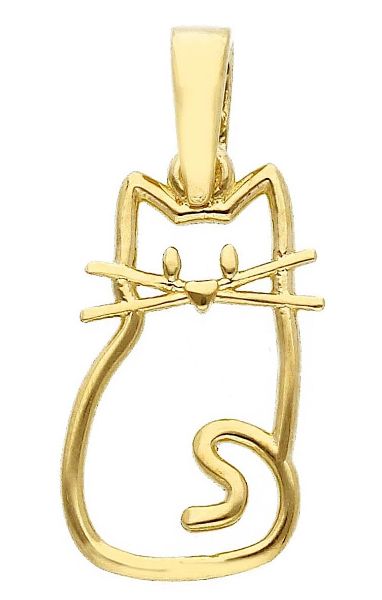 Imagen de Colgante Gato de hilo oro amarillo 9k