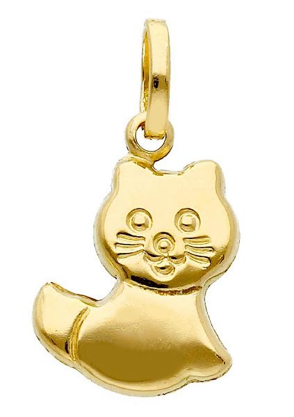 Immagine di Ciondolo Gatto oro giallo 18k 