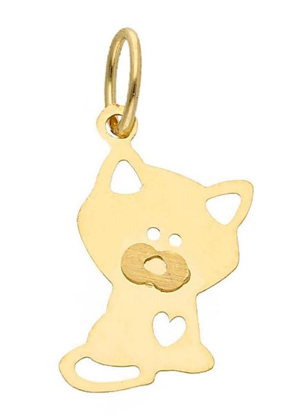 Immagine di Ciondolo Gatto oro giallo 18k 