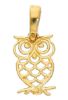 Picture of 18k yellow gold wire Owl Pendant