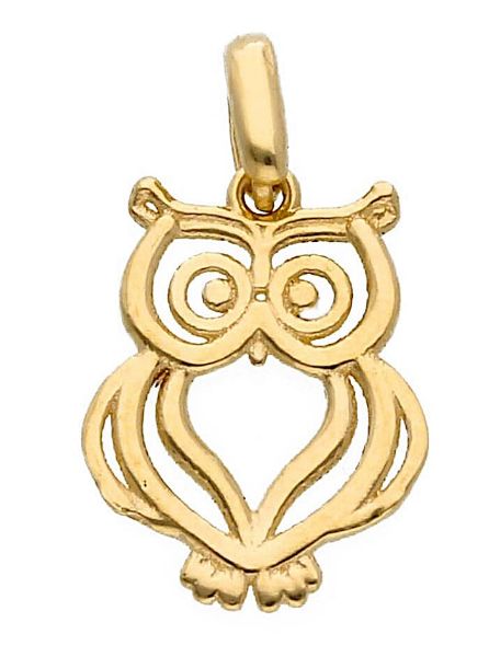 Immagine di Ciondolo Gufo mini oro giallo 18k 