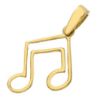 Immagine di Ciondolo Nota musicale oro giallo 18k 