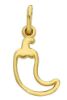 Immagine di Ciondolo Peperoncino a filo oro giallo 18k 