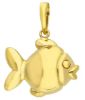 Picture of 18k yellow gold big Fish Pendant