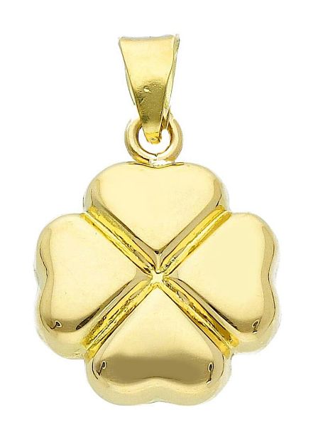 Imagen de Colgante Trébol de cuatro hojas oro amarillo 18k