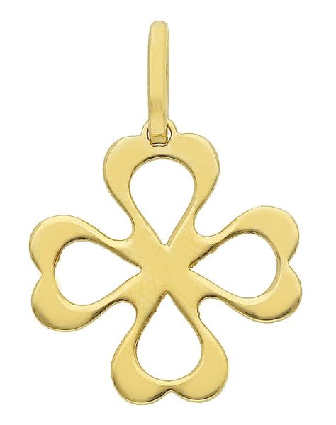 Picture of 18k yellow gold four-leaf Clover Pendant
