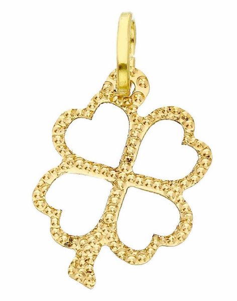 Picture of 18k yellow gold four-leaf Clover Pendant