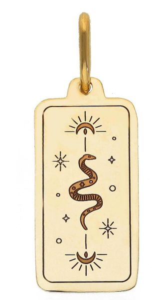 Imagen de Colgante Serpiente oro amarillo macizo 18k