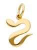 Picture of Solid 18k yellow gold Snake Pendant