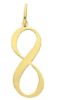 Imagen de Colgante símbolo Infinito perforado oro amarillo 18k