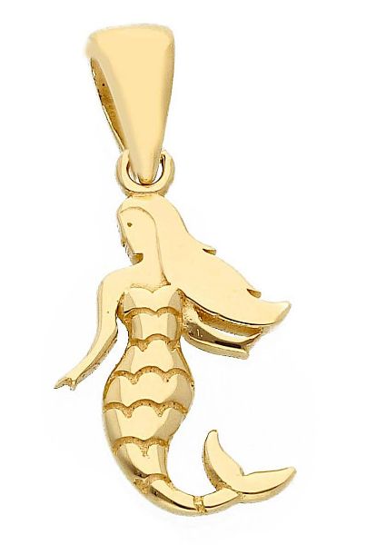 Immagine di Ciondolo Sirena oro massiccio giallo 18k 