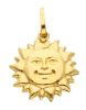 Picture of 18k yellow gold Sun Pendant | Made in Italy