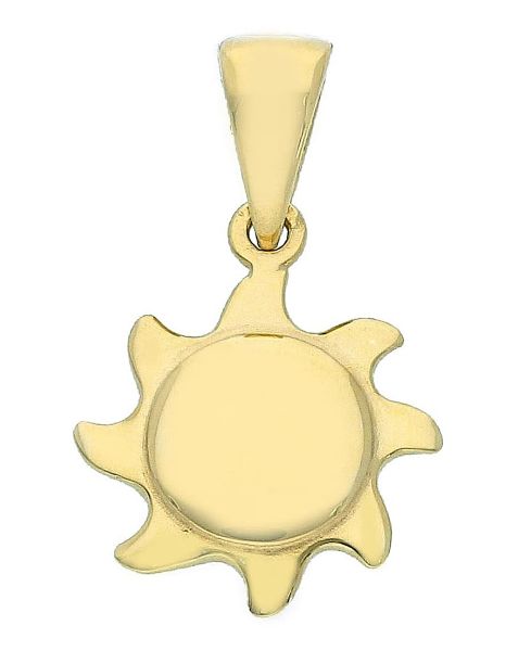 Immagine di Ciondolo Sole oro massiccio giallo 18k 