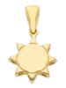 Picture of Solid 18k yellow gold Sun Pendant