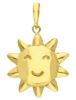 Picture of 18k yellow gold small Sun Pendant