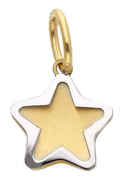 Picture of 18k bicolor gold double plate Star Pendant