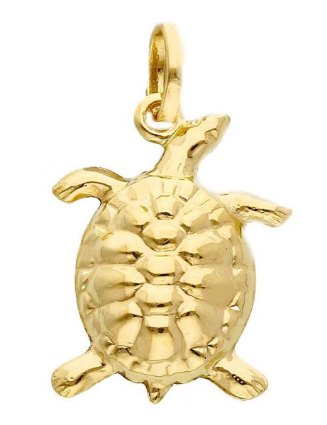 Picture of 18k yellow gold Turtle Pendant