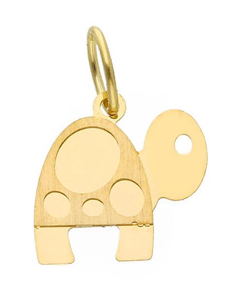 Picture of 18k yellow gold Turtle Pendant