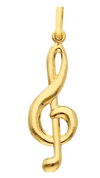 Picture of 18k yellow gold G-key Pendant