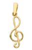 Imagen de Colgante Clave de Violín oro amarillo 18k