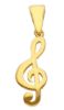 Imagen de Colgante Clave de Violín oro amarillo macizo 18k