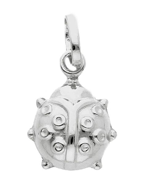 Imagen de Colgante Mariquita oro blanco 18k
