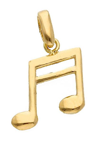 Imagen de Colgante Nota Musical mini oro amarillo 18k