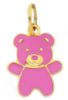 Immagine di Ciondolo Orsetto oro giallo 18k e smalto rosa