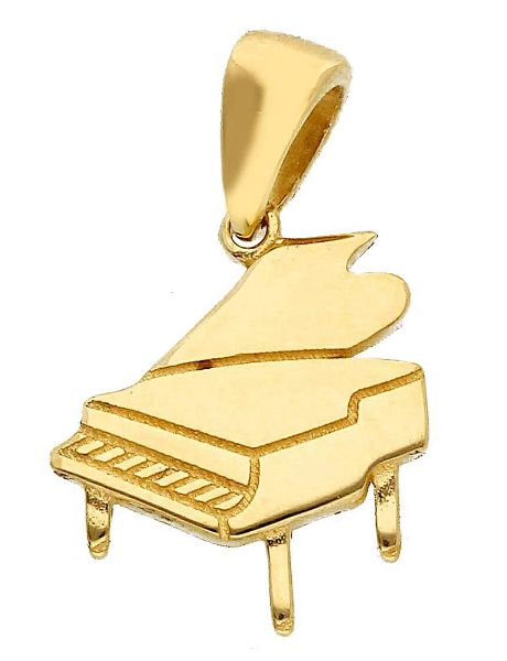 Picture of Solid 18k yellow gold Piano Pendant