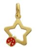 Picture of Enamel Star and Ladybug Pendant 9k yellow gold
