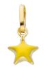 Immagine di Ciondolo Stellina oro giallo 18k e smalto