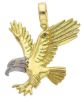 Picture of 18k bicolor gold Eagle Pendant for men