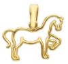 Picture of 9k yellow gold wire Horse Pendant