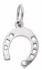 Picture of Solid 18k white gold Horseshoe Pendant