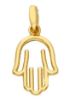 Picture of Solid 18k yellow gold mini Fatima Hand Pendant