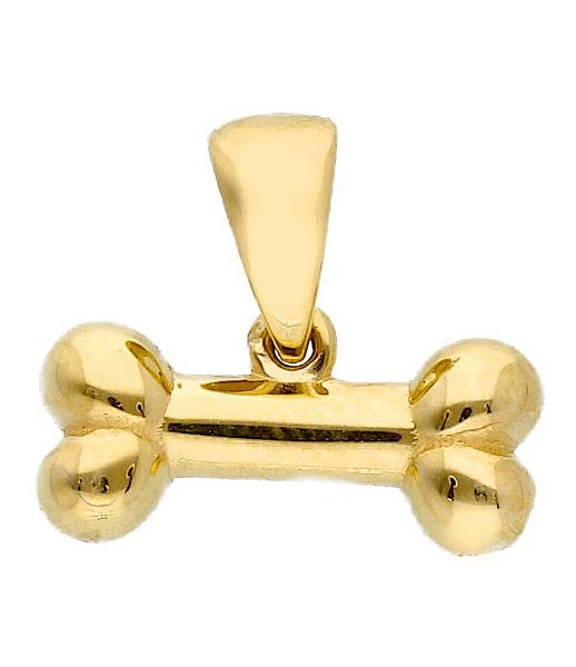 Picture of Solid 18k yellow gold Bone Pendant