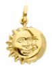 Imagen de Colgante para hombre y mujer Sol y Luna oro amarillo 18k
