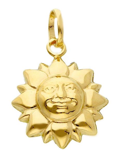 Immagine di Ciondolo Sole oro giallo 18k uomo donna