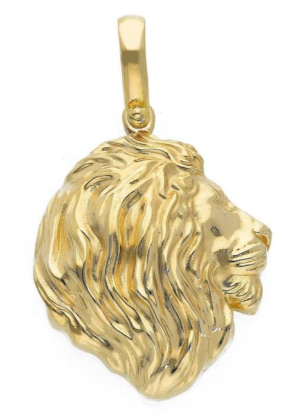 Immagine di Ciondolo Leone oro giallo 18k uomo