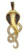 Immagine di Ciondolo Serpente Cobra oro giallo 18k zirconi e spinelli